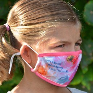 NEW! Faith Mask - Floral / Kids
